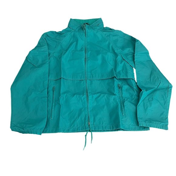 Eddie Bauer Men's Outdoor Hooded Vented Full Zip Windbreaker Rain Jacket, Size M - Picture 1 of 5